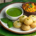 Indian breakfast Panipuri or Golgappa