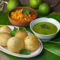 Indian breakfast Panipuri or Golgappa