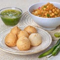 Indian breakfast Panipuri or Golgappa