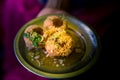 Panipuri is a type of snack from UP or Bihar Indian region Royalty Free Stock Photo