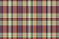 Panjabi check tartan fabric, checked pattern vector plaid. Festive texture seamless textile background in light and pink colors