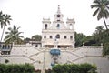 Panjim Church in Portuguese architecture with large bell Royalty Free Stock Photo