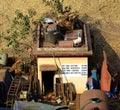 Workmans hut in the port of Panjim