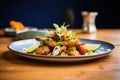 panko crusted chicken wings on a plate Royalty Free Stock Photo