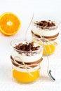 Panna cotta with orange jelly