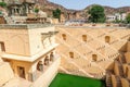 Panna Meena ka Kund step-well in Jaipur or pink city, Rajasthan, India Royalty Free Stock Photo