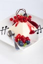 Pannacotta dessert Royalty Free Stock Photo