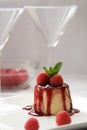 Pannacotta dessert Royalty Free Stock Photo