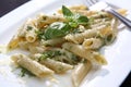 Panner pasta with mint pesto/ penne with mint pesto Royalty Free Stock Photo