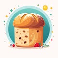 Pannetone Bread Royalty Free Stock Photo
