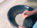 Panning for Gold Royalty Free Stock Photo