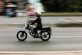 panning old school motorbike photography.