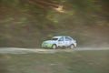 Panning of a rally car Royalty Free Stock Photo