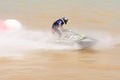 Panning short of jet ski for motion blur action.Thailand Jet ski pro tour #3, Udonthani, Thailand - May 26, 2019. :Unidentified Royalty Free Stock Photo