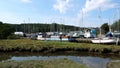 Boat yard in Gweek village in England