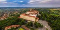 Pannonhalma, Hungary - Aerial panoramic view of the beautiful Millenary Benedictine Abbey of Pannonhalma Pannonhalmi Apatsag