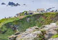 Pannoramic view at the tip of the Lizard,overlooking calm blue seas