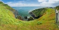 Pannoramic view at the tip of Lizard Point,overlooking calm blue seas