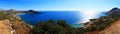 Pano of Crete coastline Royalty Free Stock Photo