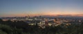 Pano of Downtown Cincinnati, Ohio skyline Royalty Free Stock Photo