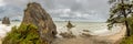 Pano of Rialto Beach Royalty Free Stock Photo