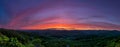 Pano Sunset Along Blue Ridge Parkway