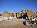 Panorama of the ancient city of Side Antalya