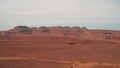 Panorama with Adrar mountain near Terjit, rocks and gorge, Mauritania Royalty Free Stock Photo