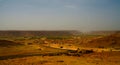 Panorama with Adrar mountain near Terjit, rocks and gorge in Mauritania Royalty Free Stock Photo