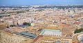 Panorama of aerial view of buildings used for residential