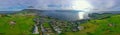 Panorama aerial view. Canton  Lucerne Royalty Free Stock Photo