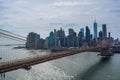 Panorama aerial view cityscape high-rise buildings in metropolis city center Manhattan skyline view the Hudson river Royalty Free Stock Photo