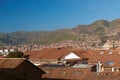 Panorama aerial view on Cusco city Royalty Free Stock Photo