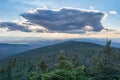 Panorama aerial view from Megantic Mount Royalty Free Stock Photo
