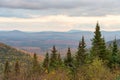 Panorama aerial view from Megantic Mount, Canada. Royalty Free Stock Photo