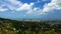 Panorama aerial view to Port of Spain in Trinidad and Tobago Royalty Free Stock Photo