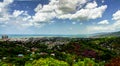 Panorama aerial view to Port of Spain, Trinidad and Tobago Royalty Free Stock Photo