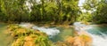 Panorama Of Agua Azul In Chiapas Royalty Free Stock Photo