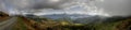 Panorama of akaroa in New Zealand Royalty Free Stock Photo