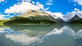 Panorama Akkem lakes Royalty Free Stock Photo
