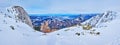 Panorama of Alberfeldkogel mountain slope, Ebensee, Salzkammergut, Austria