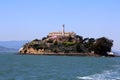 Panorama Of Alcatraz Island With Famous Prison Building, San Francisco, USA