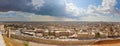 Panorama from Aleppo Citadel in 2011 Royalty Free Stock Photo