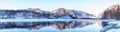Panorama of an alpine Lake