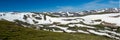 Panorama of the Beartooth Mountains, Wyoming Royalty Free Stock Photo