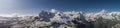 Panorama of the Alps Alp en Hochstrasse Royalty Free Stock Photo