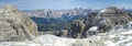 Panorama of alps dolomites