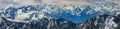 Panorama Alps mountain Royalty Free Stock Photo