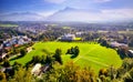 Panorama Alps mountains in Salzburg Royalty Free Stock Photo