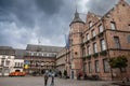 Panorama of the Altes Rathaus of Dusseldorf, the old city hall, on marktplatz square. it\'